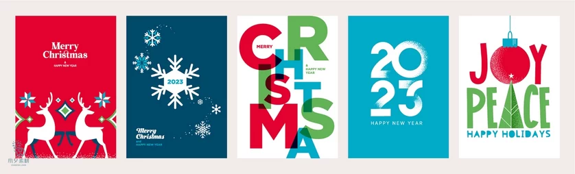 创意圣诞节平安夜节日活动宣传插画海报封面模板AI矢量设计素材